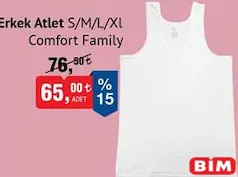 COMFORT FAMİLY ERKEK ATLET